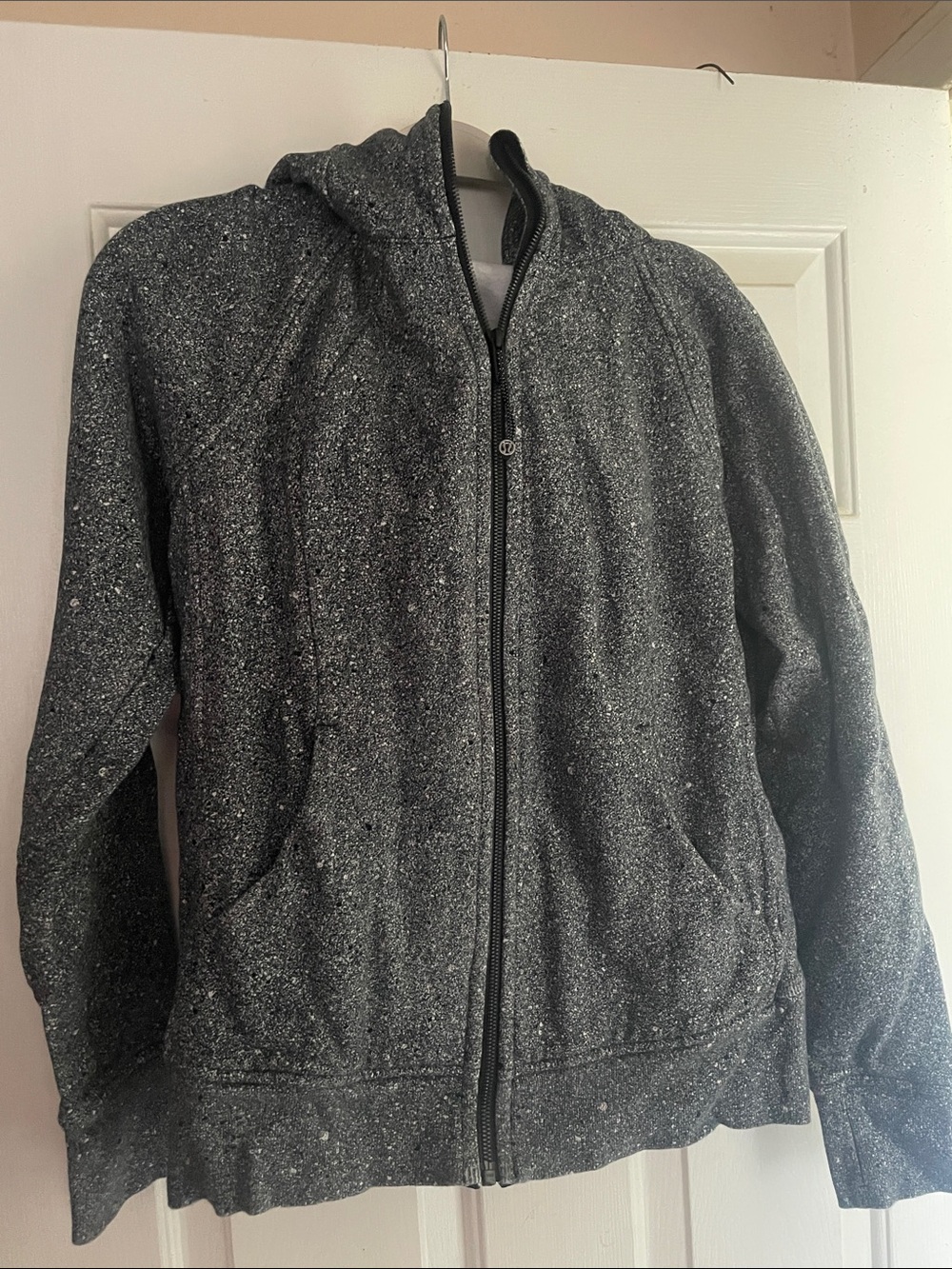 lululemon athletica Speckled Black Full-Zip Hoodie